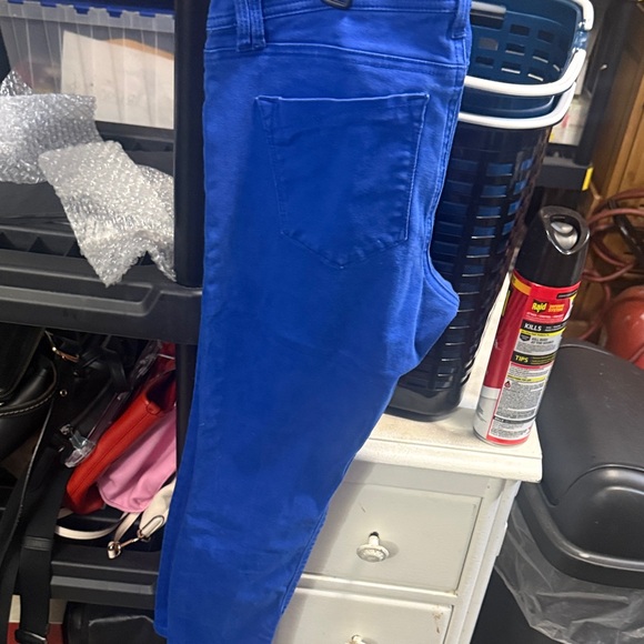 Express Women Skinny Jeans in Bright Blue - Picture 6 of 12